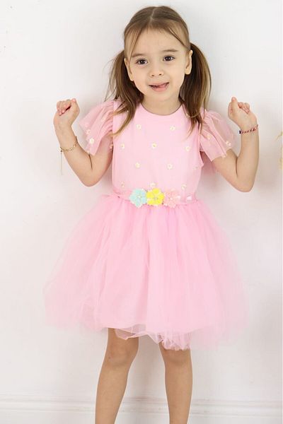 falcomini Girl Child Summer Lined Dress 2/6 Years