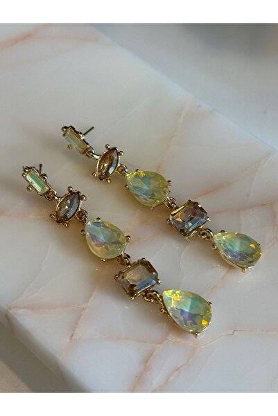 MioArt Kristal Taşlı Parlak Şık Küpe