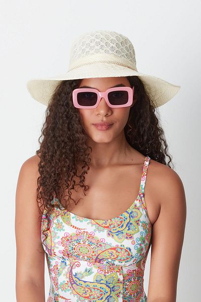 C&City Mercerizált krémszínű strandkalap - T24740-03