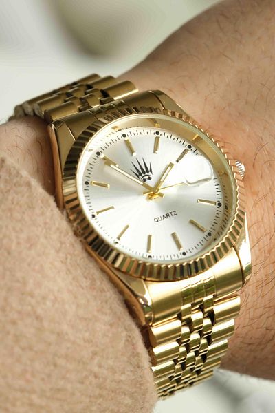 WATCHOFROYAL Grand Gold White Wristwatch