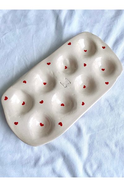 Nouis Handmade Ceramic Egg Stand