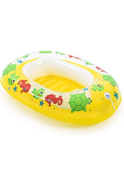 Mıncır Shop Inflatable Children's Boat 1.02m X 69 cm - Pool Swimming Boat - Yellow Color