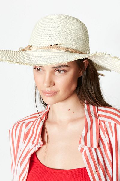 C&City Cream Rat Beach Hat Y23730-18