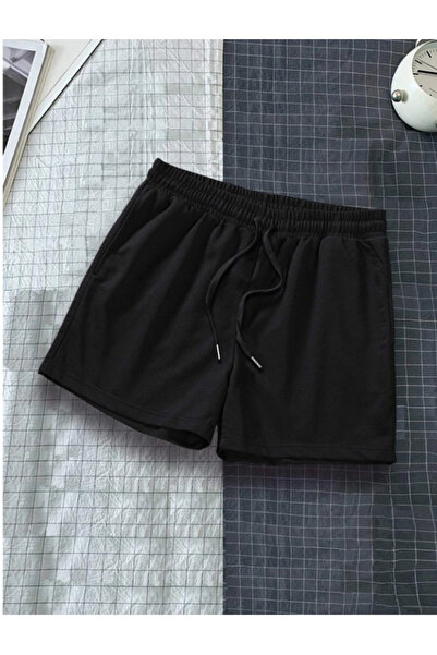 yx yustex sport Pantaloni scurți de sezon pentru bărbați, din Lycra neagră, e...
