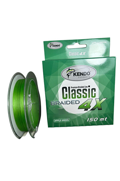 esca fishing كيندو كلاسيك 4X حبل مجدول 150 متر تفاح وأخضر