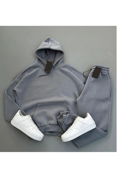 BRLKN Unisex Hooded Tracksuit Set 3 Thread Cotton New Season