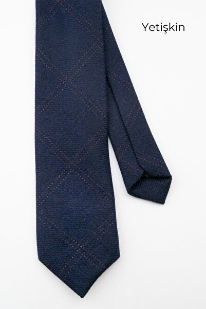 SIRRI Cravate pentru bărbați și copii - Lână, bărbați: 145x6cm, copii: 120x5cm