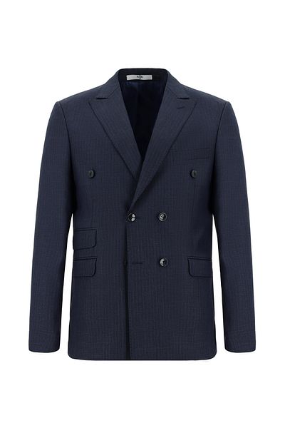 Kiğılı Regular Fit Striped Double Breasted Suit