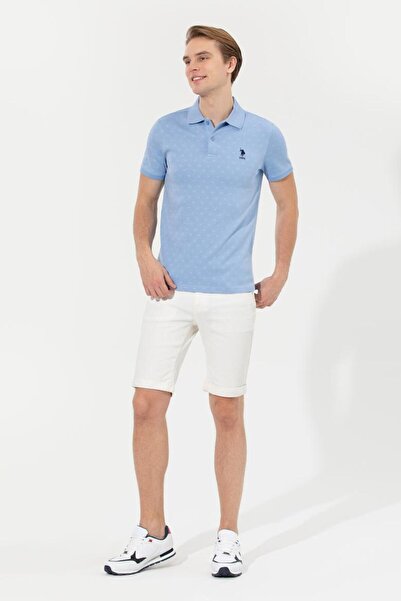 U.S. Polo Assn. Μπλε ανδρικό μπλουζάκι