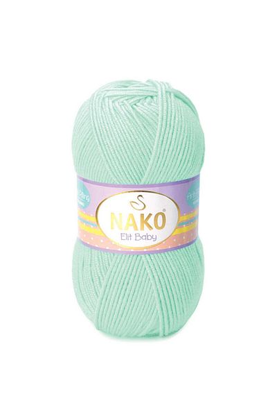 NAKO Elit Baby Colour:06692 (NILE GREEN) Anti-pilling Hand Knitting Yarn/Wool 1 Piece