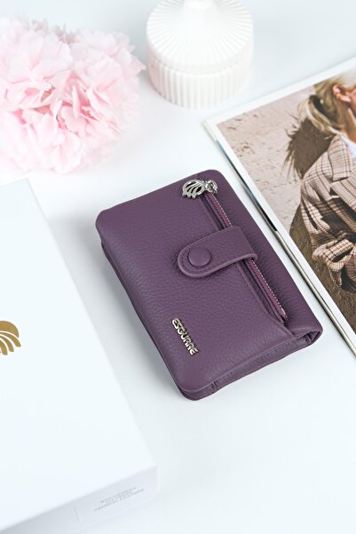 ESGUARE Kadın Hakiki Deri Tasarım Bölmeli Cüzdan