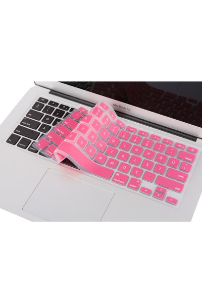 Mcstorey Macbook Kılıf Air Pro Klavye Koruyucu Türkçe Baskı (US TO TR) (ESKİ USB'Lİ MODEL 2008-2017) Uyumlu