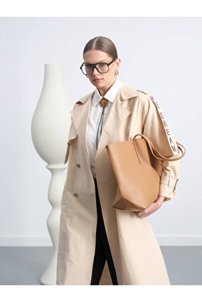 My Magazin Magazin Spor Model Yaz Ve Mevsimlik Kemer Detay Trençkot