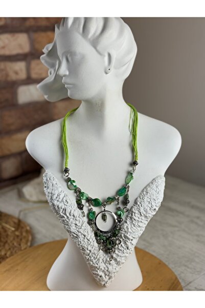 SEDEF TAKI Vintage Sedef taşlı kolye