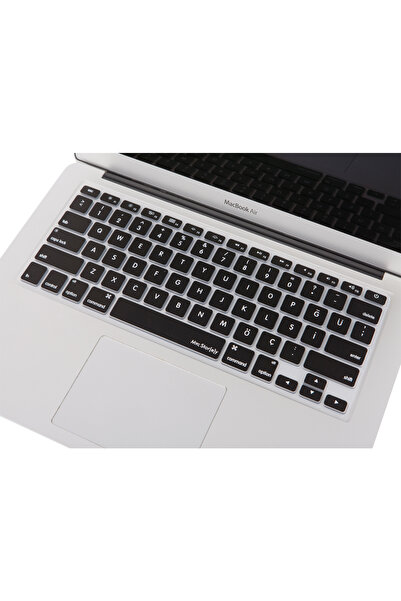 Mcstorey Macbook Kılıf Air Pro Klavye Koruyucu Türkçe Baskı (US TO TR) (ESKİ USB'Lİ MODEL 2008-2017) Uyumlu