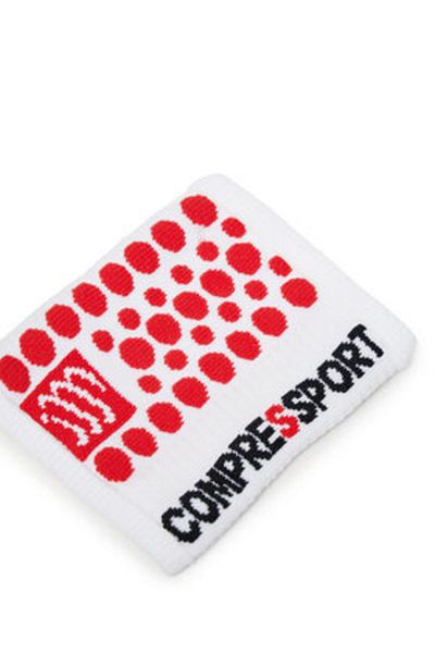 Compressport Set de brațuri unisex WSTV2 alb