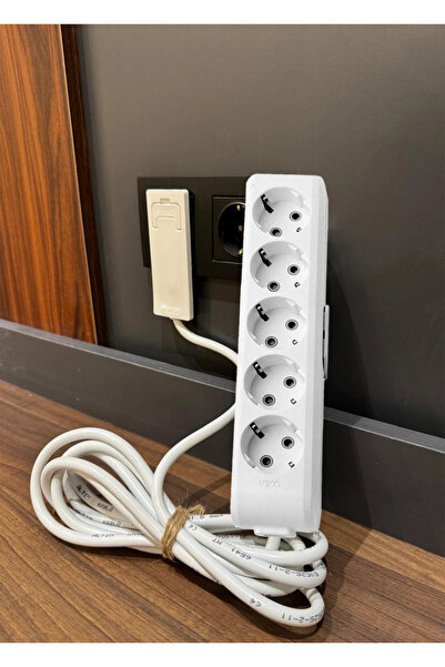 VİKO Viko Uzatma Kablosu 5’li (1.5m)Ultra İnce Fiş - Dar Alanlarda Maksimum Y...