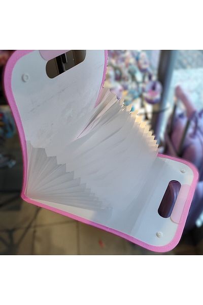 bundle island A4 Size Snap Accordion File with Kuromi Hello Kitty Figure