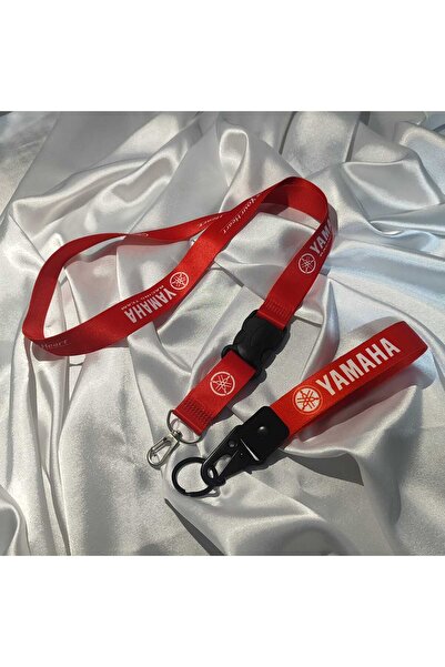 CEBECİOTO YAMAHA RED MOTOR CHEM KEYCHAIN ​​AND NECK HANGERS SET SET DE SĂBĂ D...