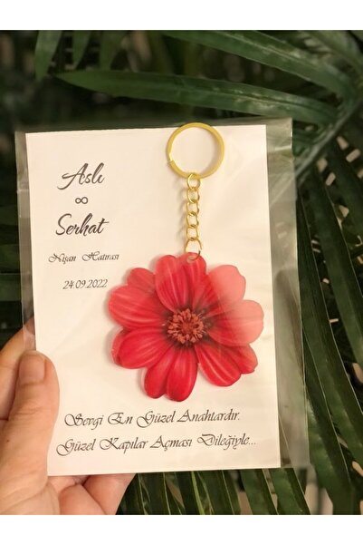 Masalsı Concept 15 Adet Kartlı İsimli Anahtarlık Nikah Nişan Söz Düğün Hediye...