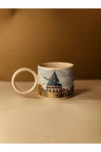 Store Istanbul Galata Tower Special Design Hand Painted Mug Mug