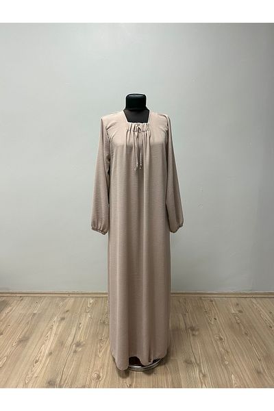 MSA Giyim Long-Sleeved, Solid Color, Practical One-Piece, Aerobin Dress