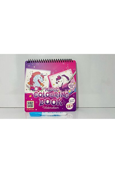MODA Unicorn Serisi El Becerisi Geliştirici Hediyelik Sihirli Sulu Boyama Def...