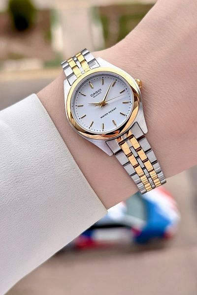 Casio Gold Silver Color Women's Wristwatch