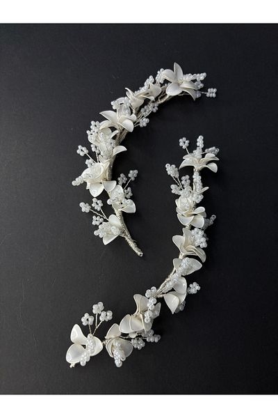 Hayalperest boncuk Mineli 2 Piece Design Magic Crown Bridal Accessory