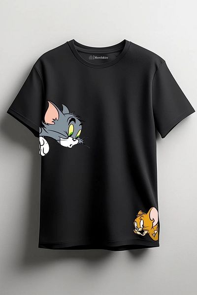 Merch&ice Μπλουζάκι Unisex με στάμπα Tom And Jerry