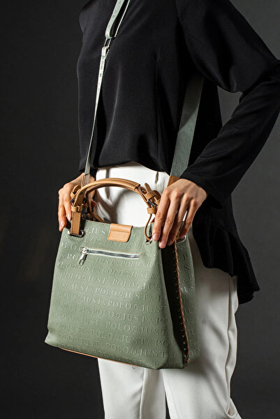 Just Polo حقيبة يد وكتف نسائية كبيرة الحجم