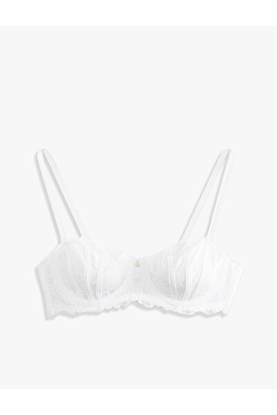 Koton Stone Detailed Lace Underwire Bra