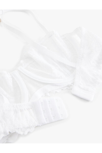 Koton Stone Detailed Lace Underwire Bra