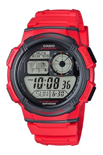 Casio Red Color Men's Wristwatch