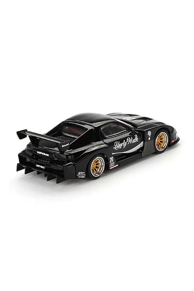 BLACK SPACE Nessiworld Mini Gt 1/64 Mazda Rx-7 Lb-Super Liberty Walk Black Blister Pack