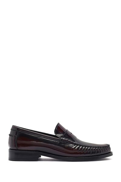 Derimod Men's Burgundy Leather Classic Loafer 25Sfd 621122