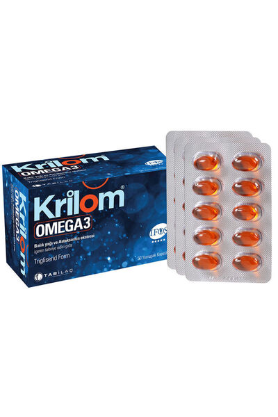 Tab İlaç Krilom Omega 3 Balık Yağı 50 Kapsül - 3 Adet