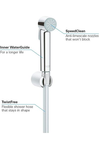 Grohe Grohe bidet complete with grey handle
