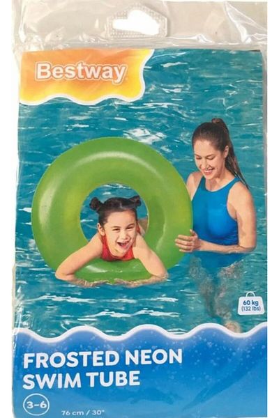 BESTWAY Medium Size Inflatable Life Saver - Green and Solid Colors