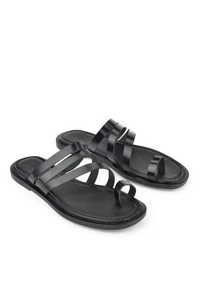 Ziya Papuci de piele pentru femei, negru 1511010 Z1018
