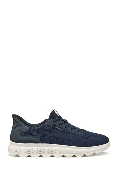 Geox Men's Navy Blue U Spherica Plus a - Knit.Te + Sy Lace-Up Sneaker U55Mpa06Kekc4002