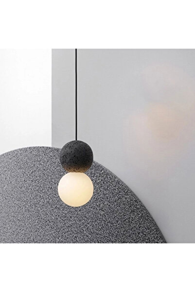 Cristalin Aydınlatma Terra Light Sarkıt Avize Siyah&Beyaz