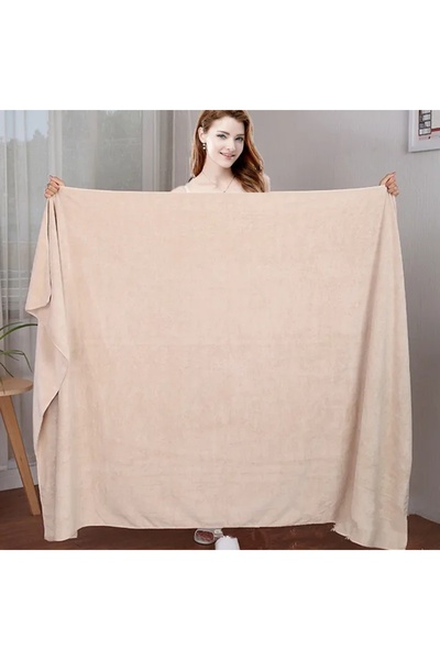 Choice 70x140cm khaki high quality thicken Microfiber bath towel, soft high absorption and quick-drying, b