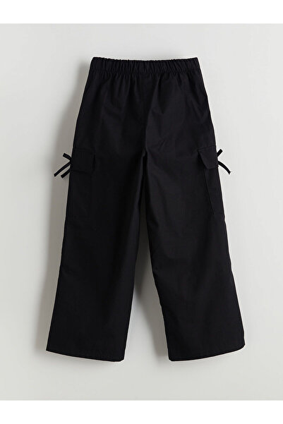 LC Waikiki Vizyon New Season Girls' Parachute Pants with Elastic Waist and Bo...