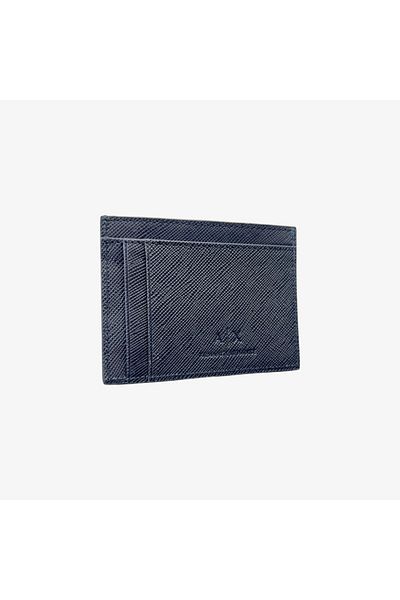 Armani Exchange Men's Genuine Leather Logo Wallet Xm 000169   Af12702-Ub101