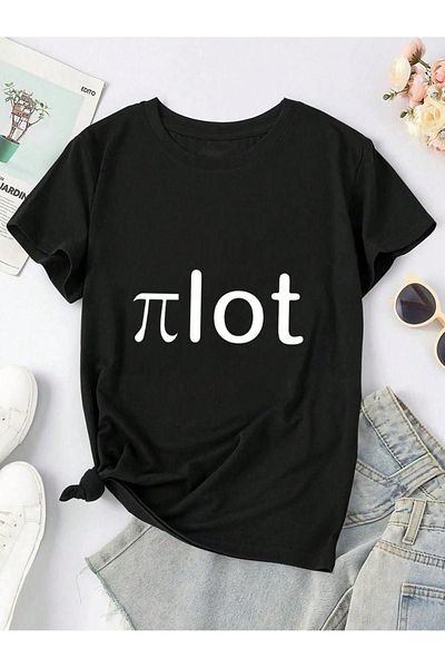 DUBU BUTİK Pilot Single Jersey T-Shirt - Black Oversize Crew Neck Short Sleeve T-Shirt