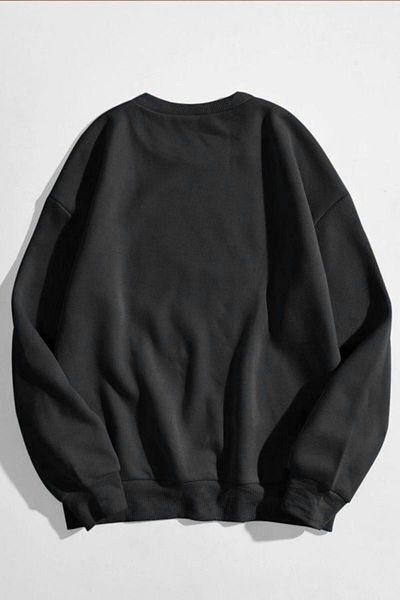 Sweetline Hanorac Los Angeles California - Negru Imprimat Oversize Iarna Gros Ciclism Yala