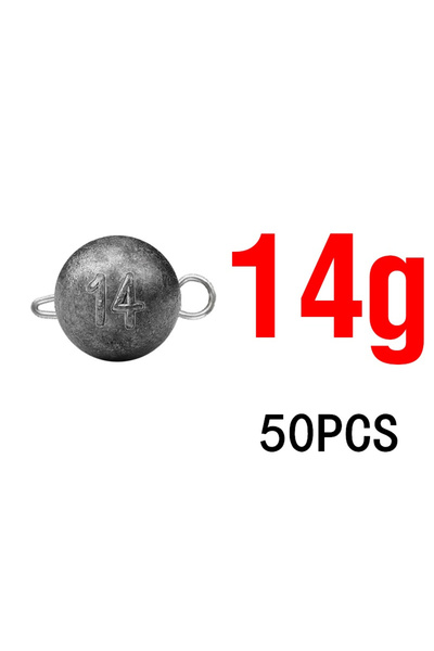 Choice 14 جرام 50 قطعة/الوحدة رصاصة الصيد الرصاص رئيس ثقالة الرصاص الأوزان طُ...