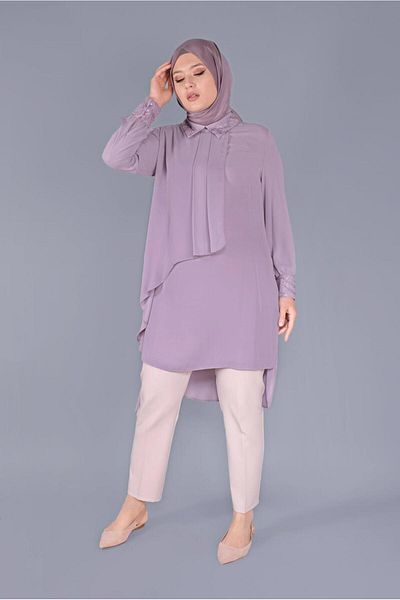 Alvina Flywheel Embroidery Detailed Tunic - 20054