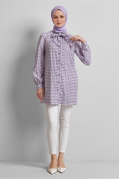 Alvina Patterned Tunic Model No: 45400
